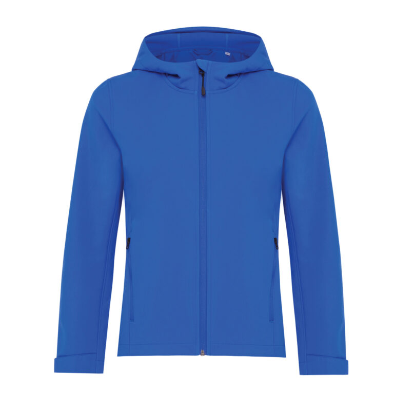 Veste femme soft shell en polyester recyclé Makalu, bleu roy