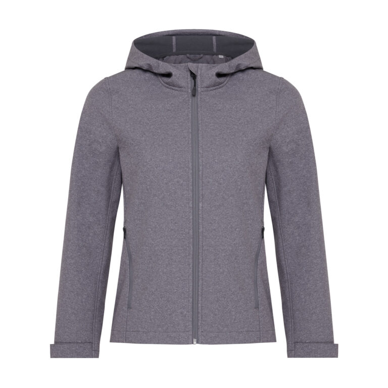 Veste femme soft shell en polyester recyclé Makalu, vulcano