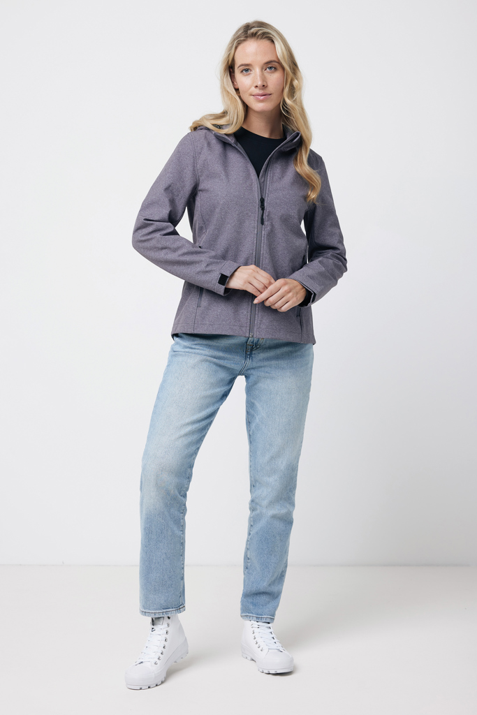 Veste femme soft shell en polyester recyclé Makalu, vulcano