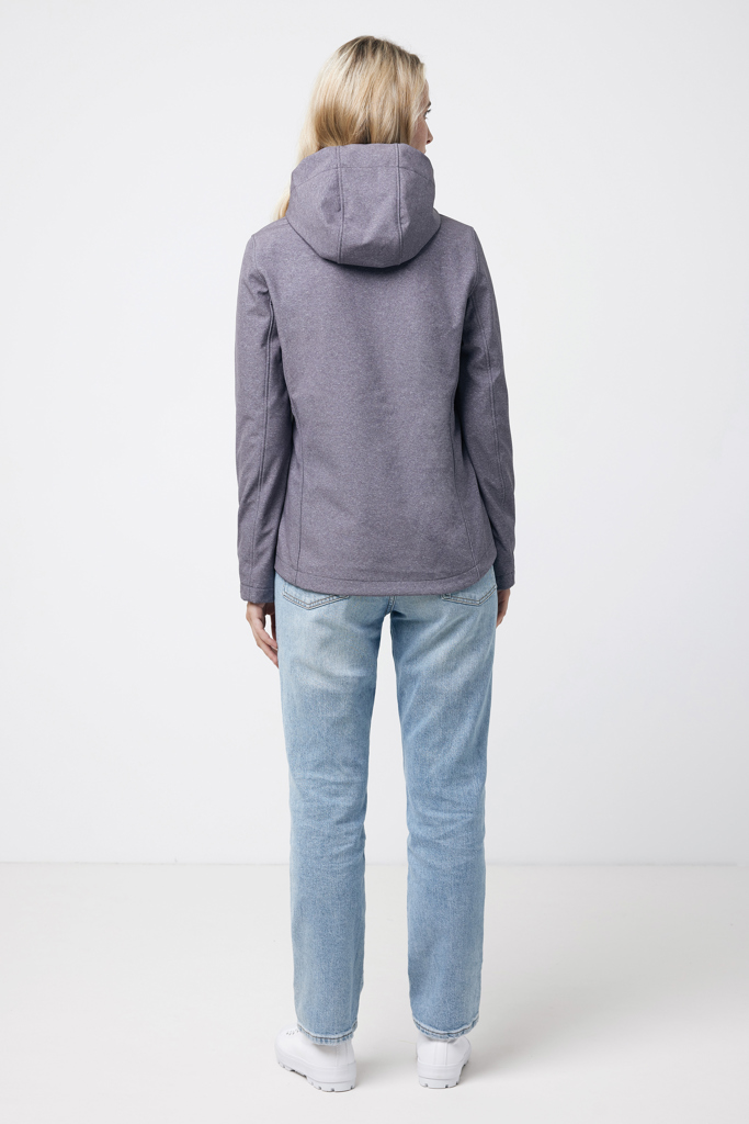 Veste femme soft shell en polyester recyclé Makalu, vulcano