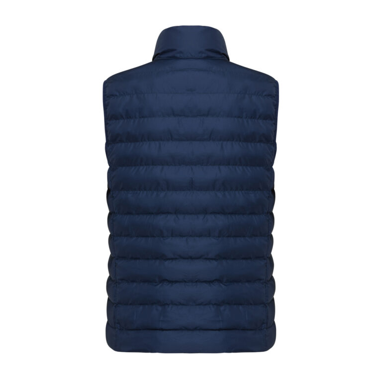 Meru dames gerecycled polyester bodywarmer, donkerblauw