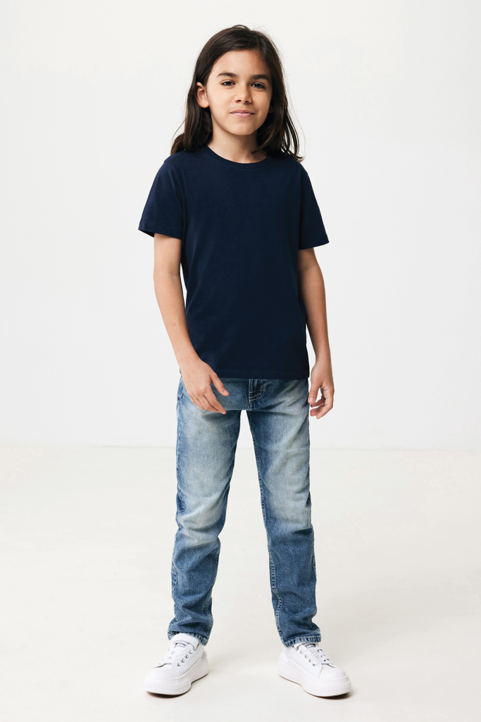 Koli kids lightweight recycled cotton t-shirt, navy