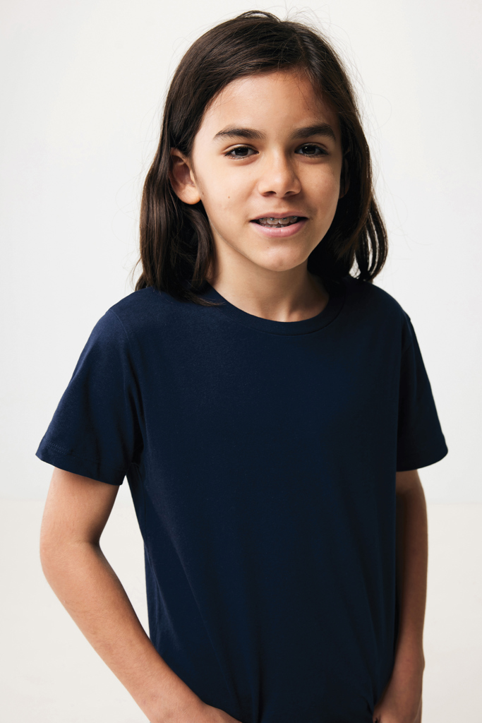 Koli kids lightweight recycled cotton t-shirt, navy