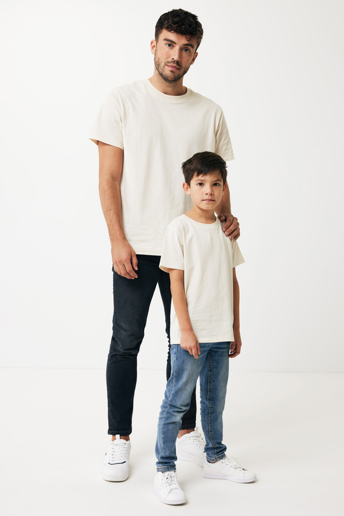 Koli kids lightweight recycled cotton t-shirt, natural raw