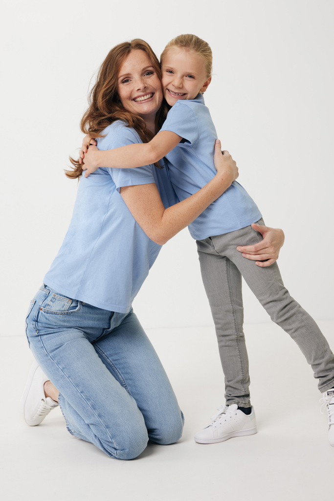 Koli kids lightweight recycled cotton t-shirt, sky blue