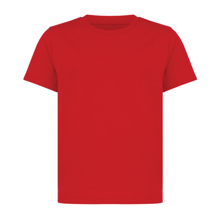 Koli kids lightweight recycled cotton t-shirt, red