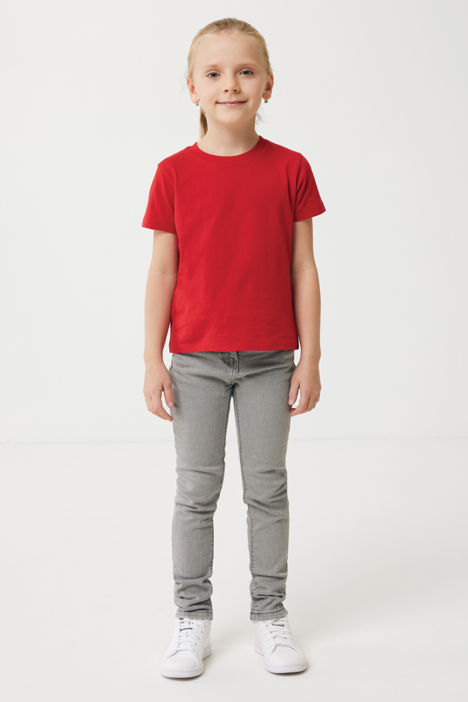 Koli kids lightweight recycled cotton t-shirt, red