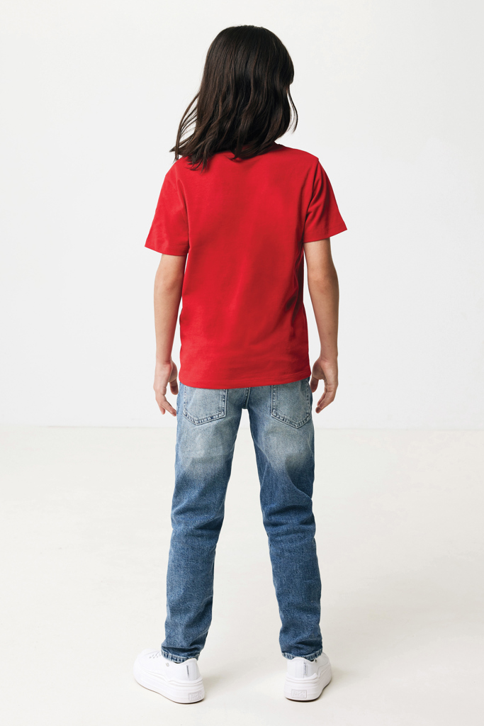 Koli kids lightweight recycled cotton t-shirt, red