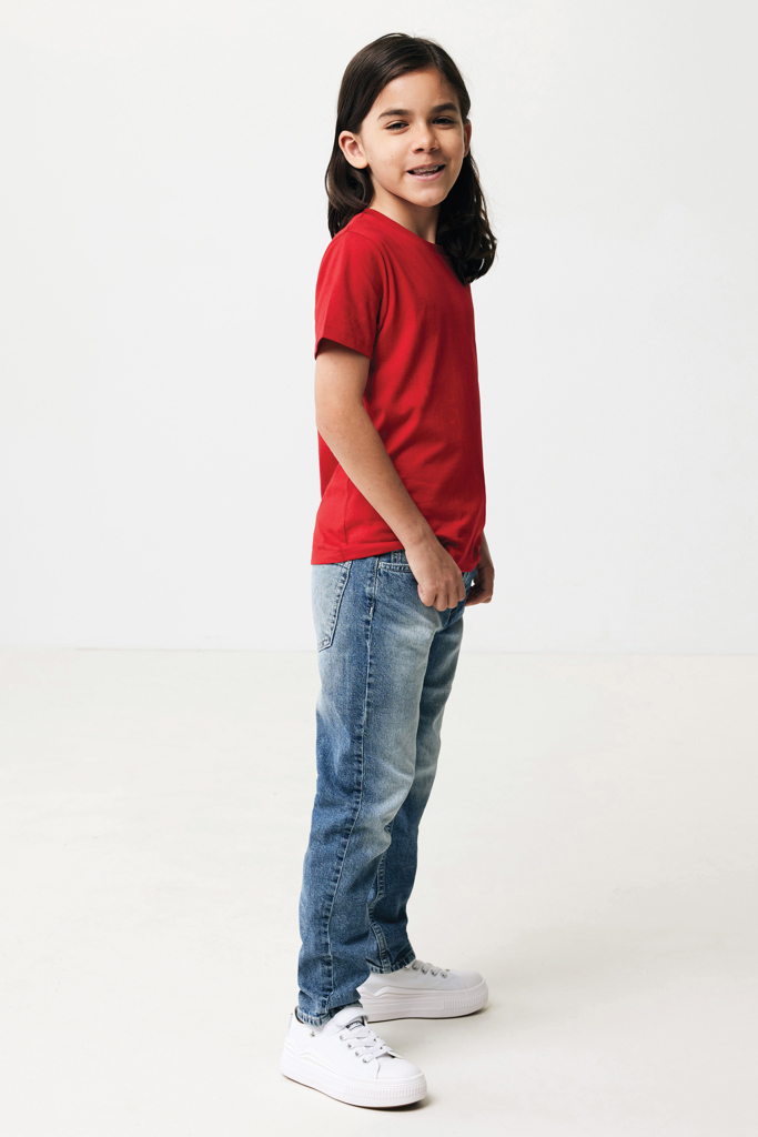 Koli kids lightweight recycled cotton t-shirt, red