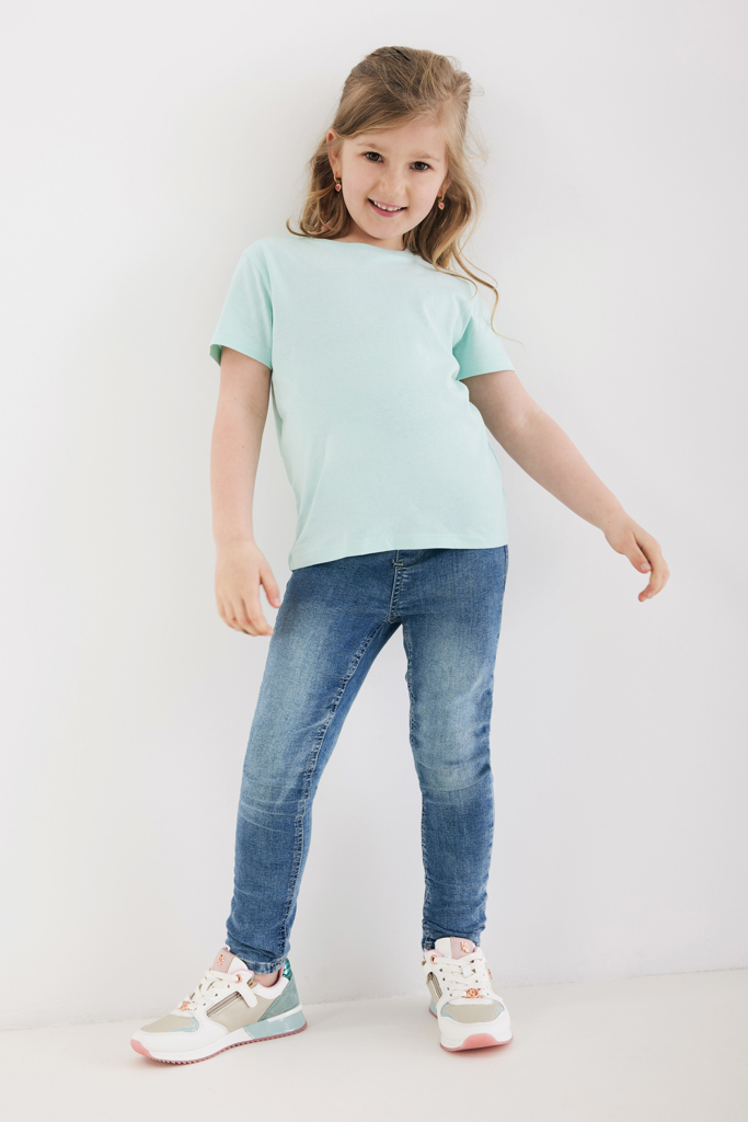 Koli kids lightweight recycled cotton t-shirt, crushed mint