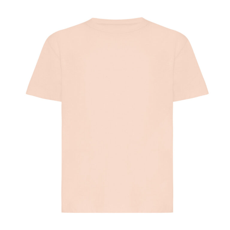 T-shirt da bambino Koli in cotone riciclato, peach nectar