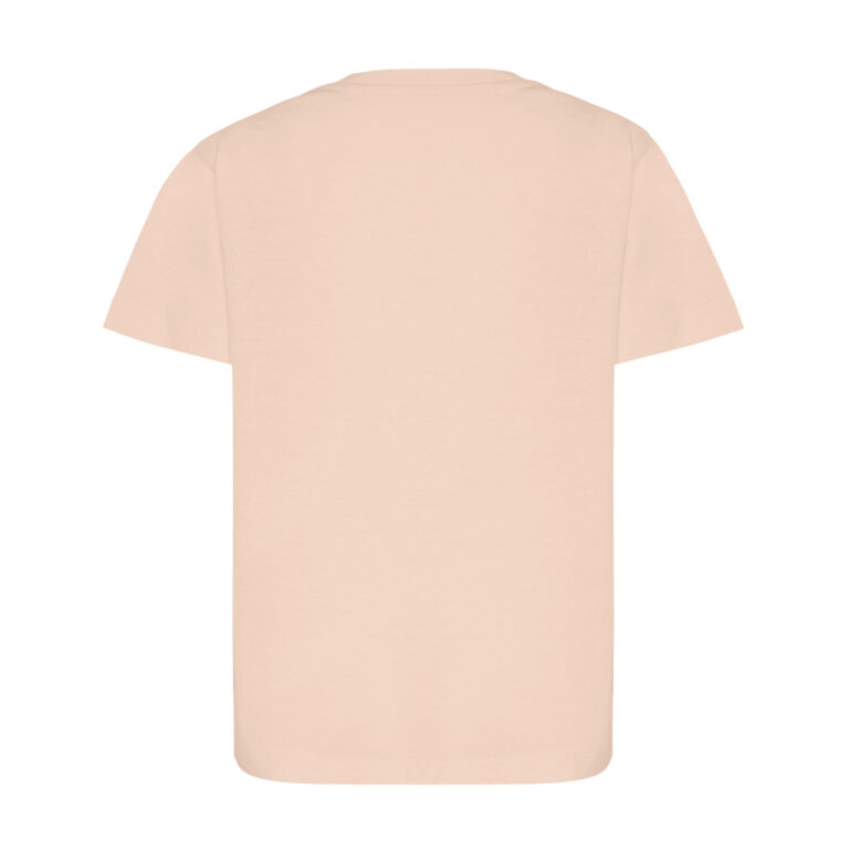 T-shirt da bambino Koli in cotone riciclato, peach nectar