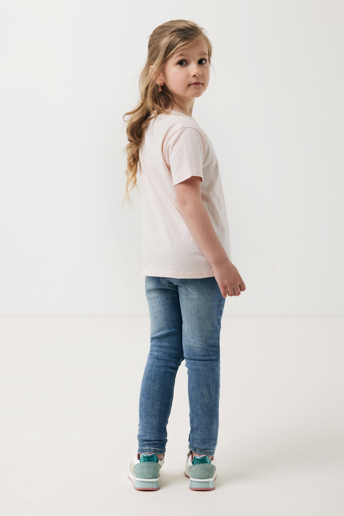 Koli kids lightweight recycled cotton t-shirt, cloud pink