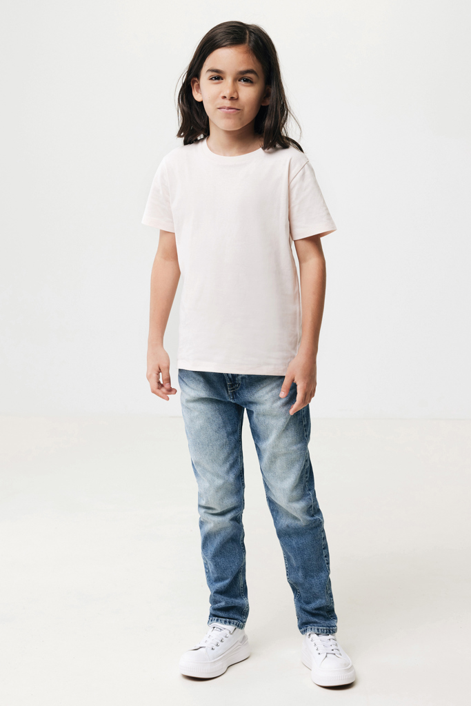 Koli kids lightweight recycled cotton t-shirt, cloud pink
