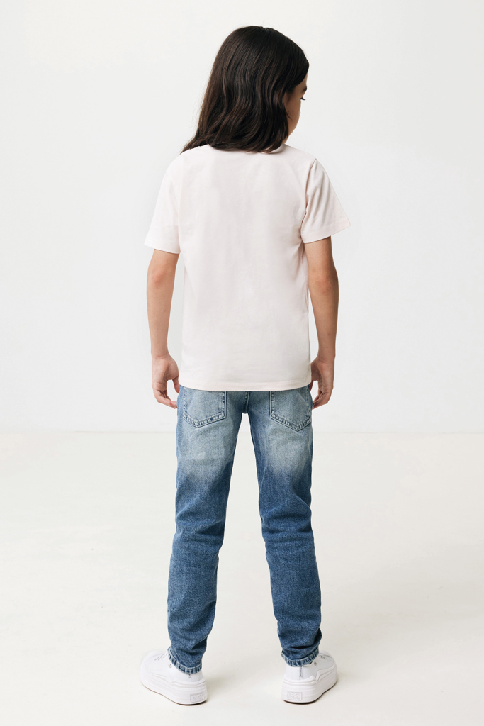 Koli kids lightweight recycled cotton t-shirt, cloud pink