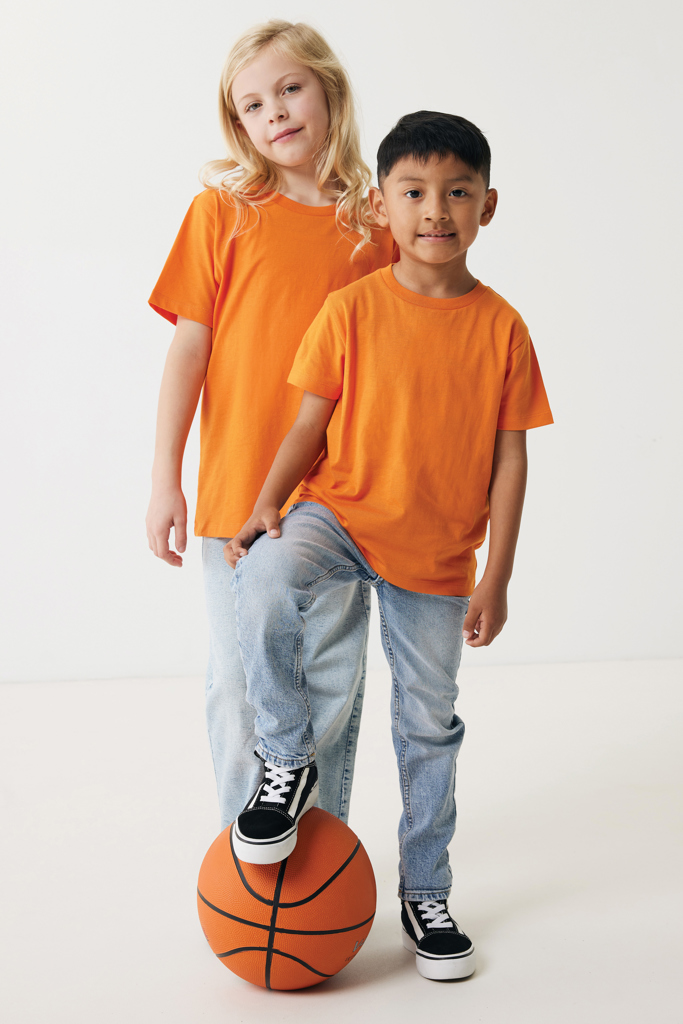 T-shirt pour enfants en coton recyclé Koli, orange