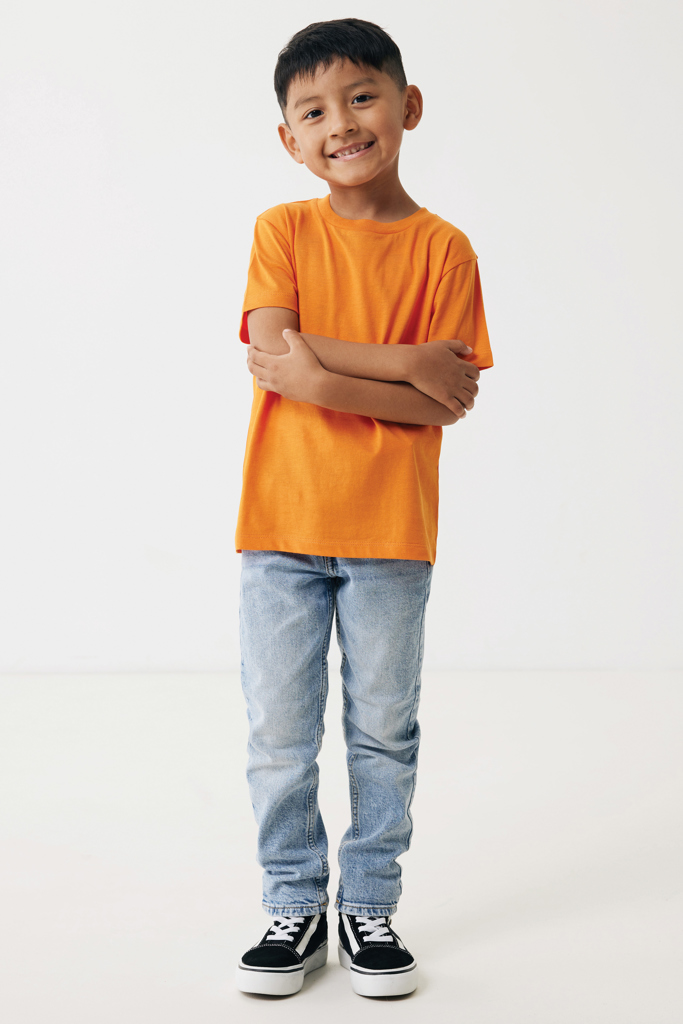 T-shirt pour enfants en coton recyclé Koli, orange