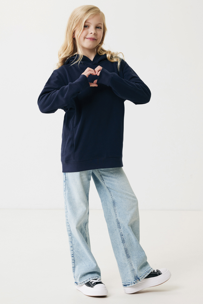 Yengo Sudadera Capucha Infantil Algodón Reciclado, azul mari