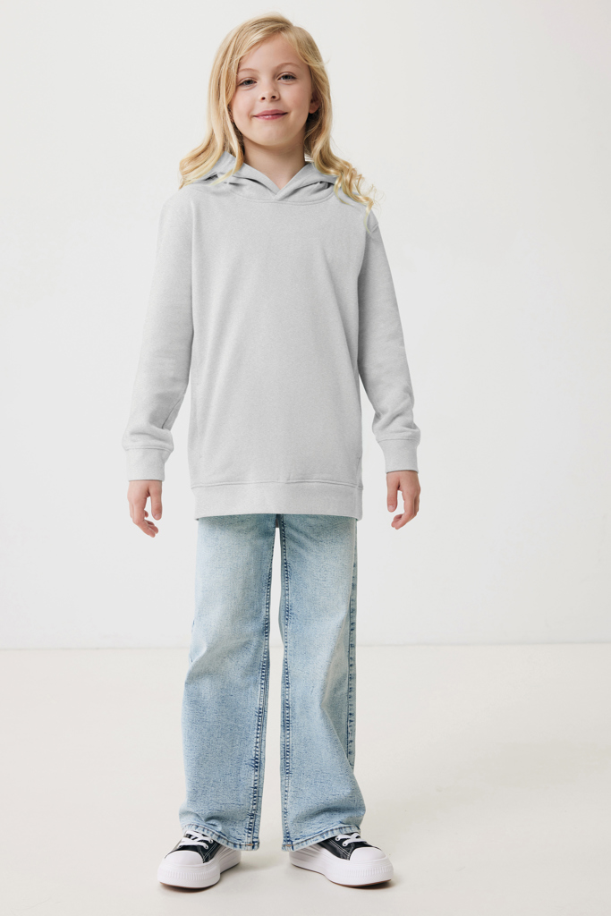Yengo kids recycled cotton hoodie with sidepockets, light he