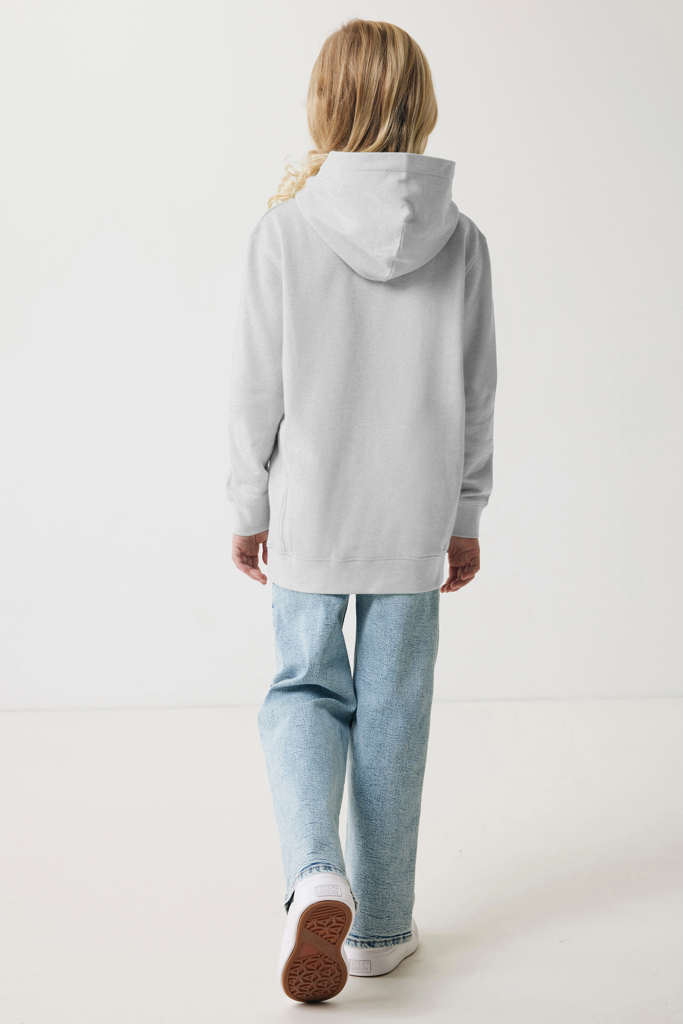 Yengo kids recycled cotton hoodie with sidepockets, light he