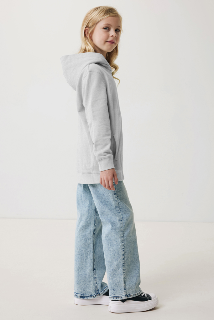Yengo kids recycled cotton hoodie with sidepockets, light he