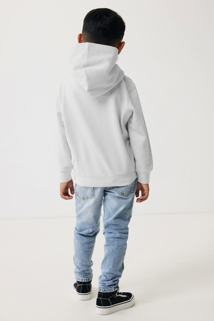 Yengo kids recycled cotton hoodie with sidepockets, light he