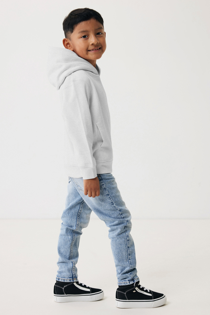 Yengo kids recycled cotton hoodie with sidepockets, light he