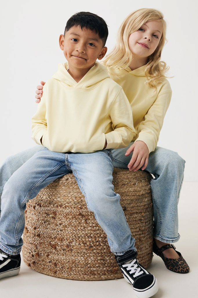 Yengo KidsHoodie mit Seitentaschen aus rec. Baumwolle, cream