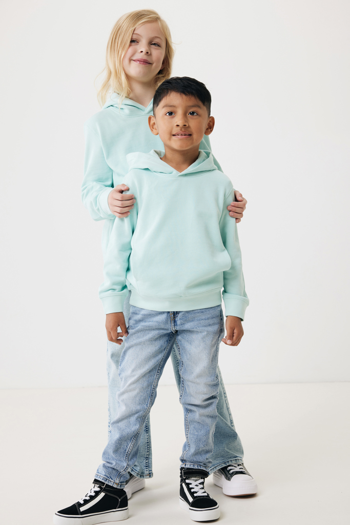 Yengo kids recycled cotton hoodie with sidepockets, crushed