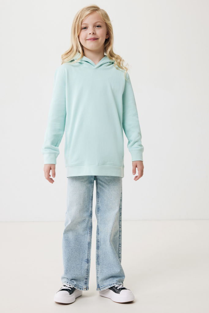 Yengo kids recycled cotton hoodie with sidepockets, crushed