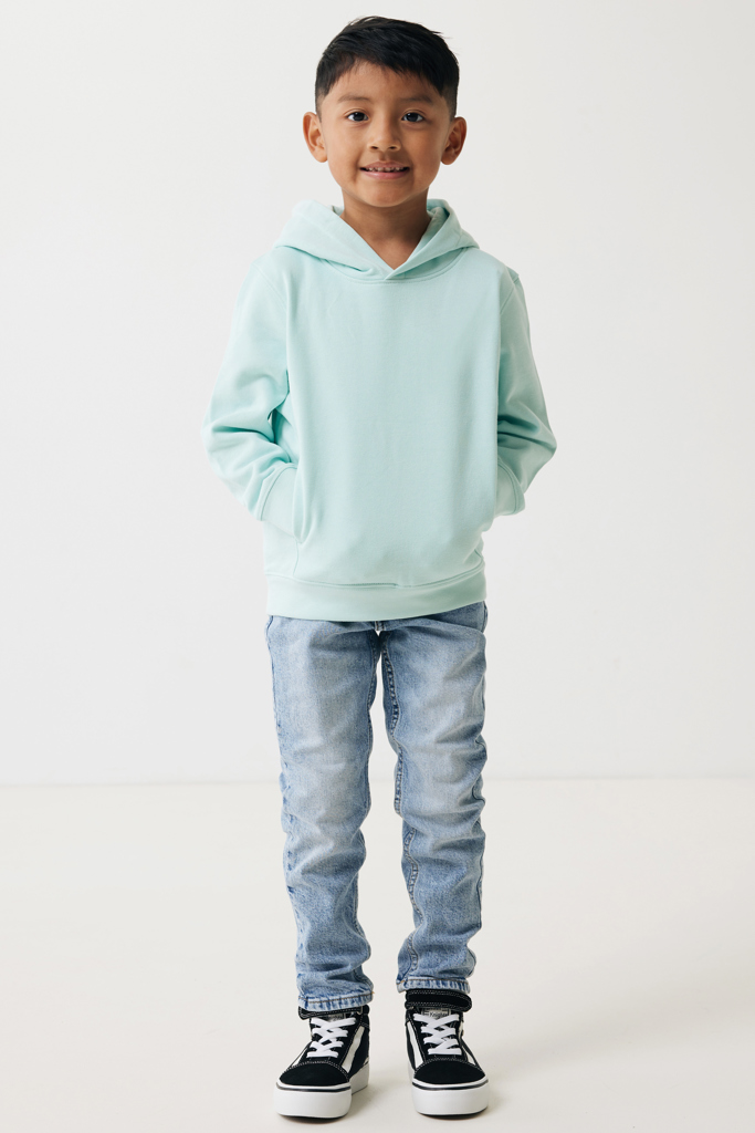 Yengo kids recycled cotton hoodie with sidepockets, crushed
