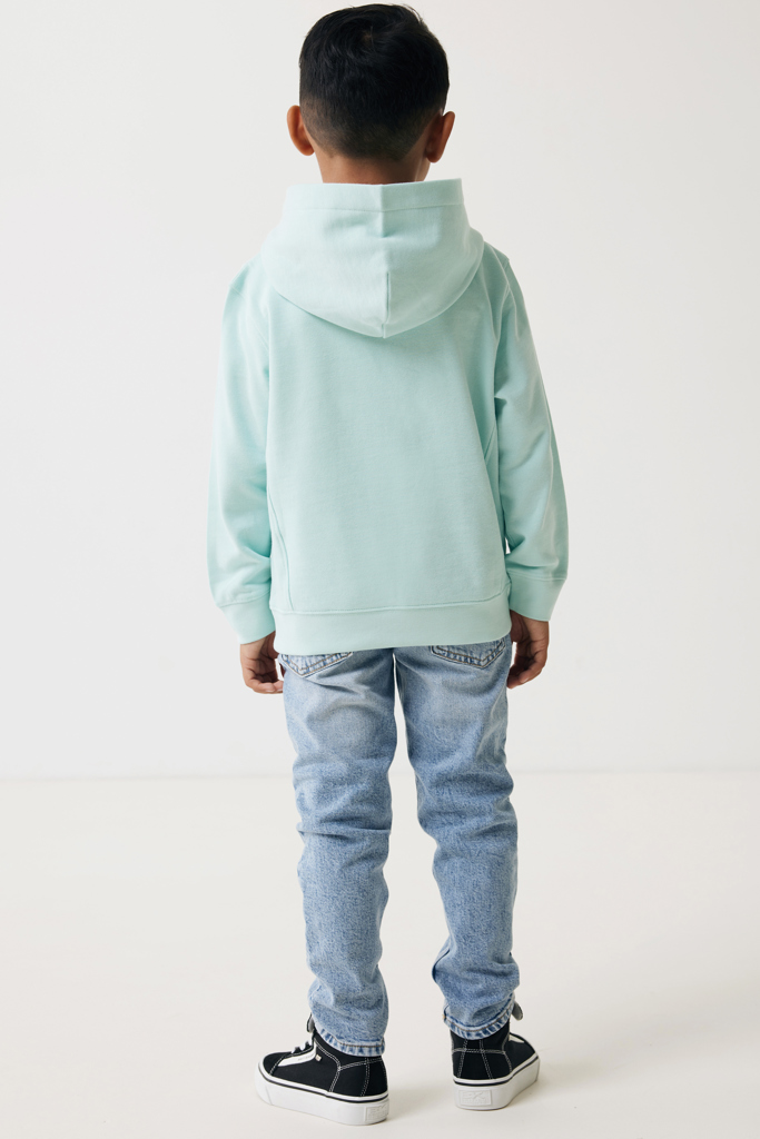 Yengo kids recycled cotton hoodie with sidepockets, crushed