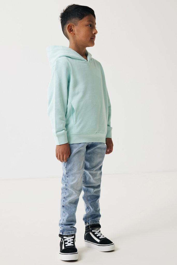 Yengo kids recycled cotton hoodie with sidepockets, crushed