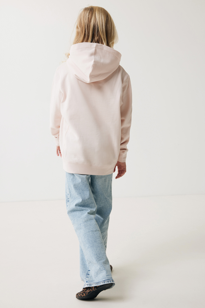 Yengo kids recycled cotton hoodie with sidepockets, cloud pi