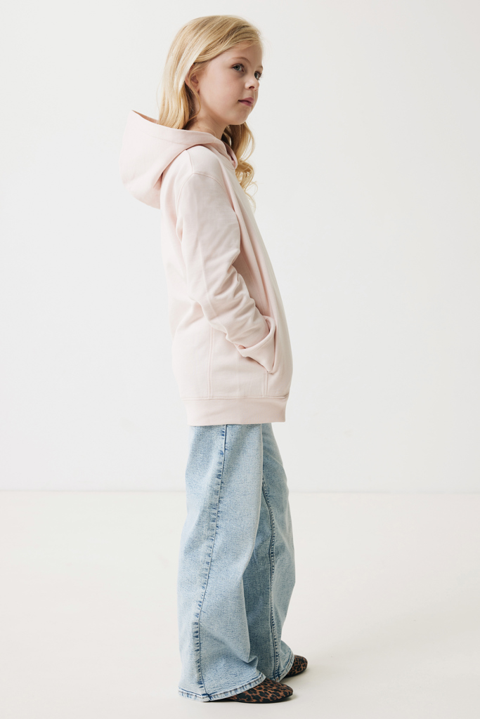 Yengo kids recycled cotton hoodie with sidepockets, cloud pi