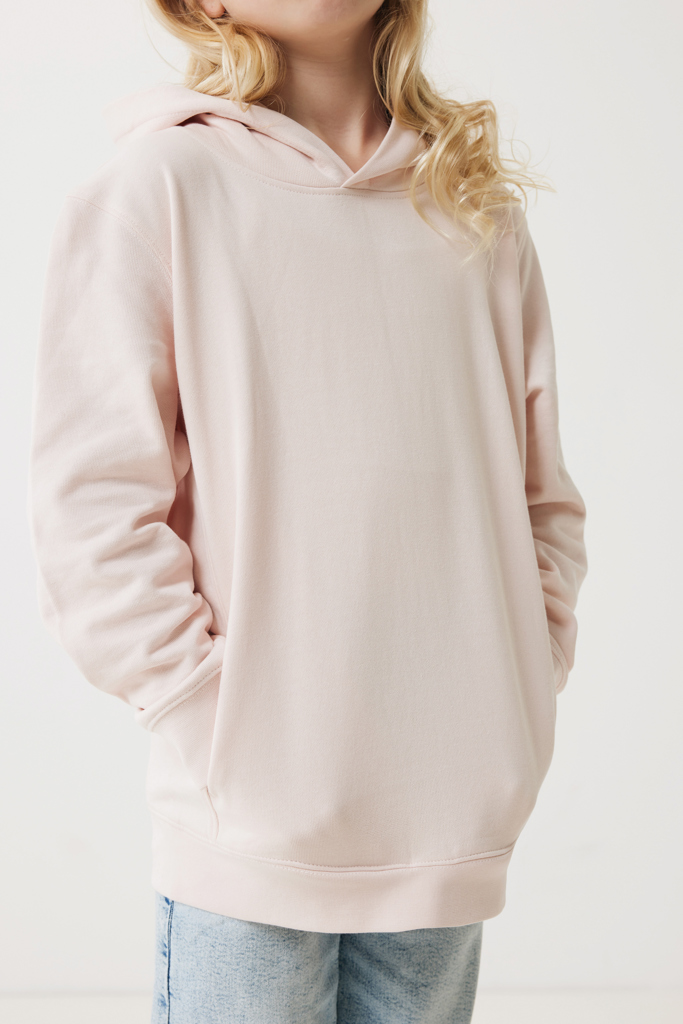 Yengo kids recycled cotton hoodie with sidepockets, cloud pi