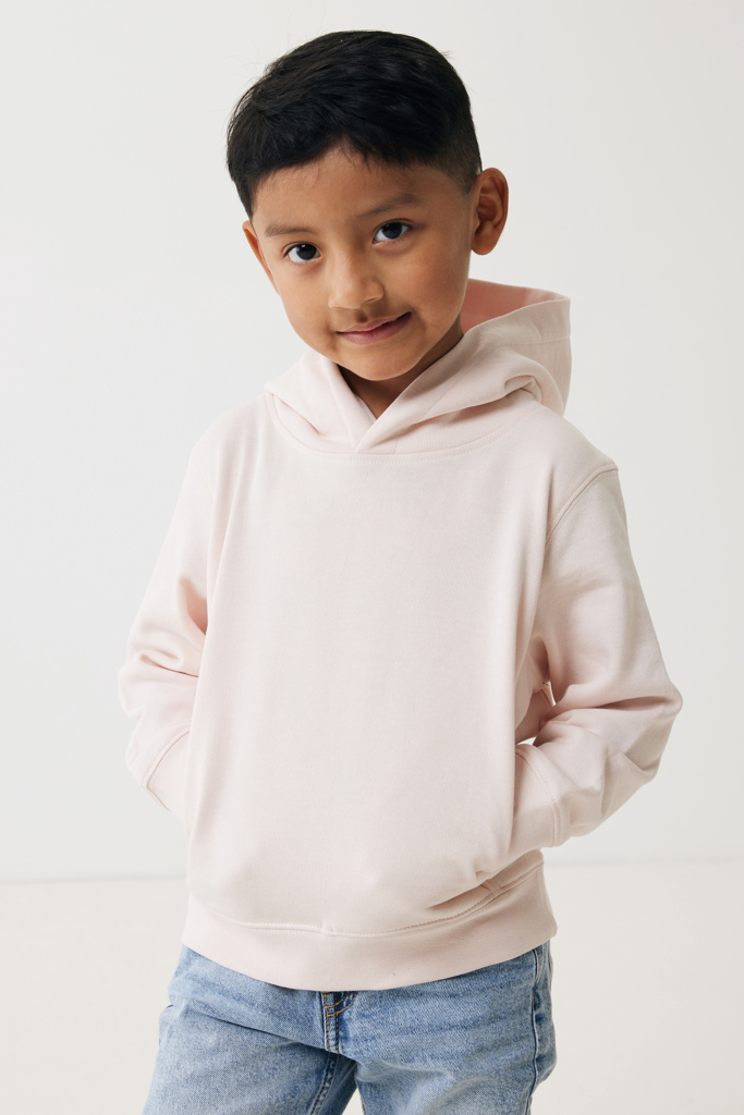 Yengo kids recycled cotton hoodie with sidepockets, cloud pi
