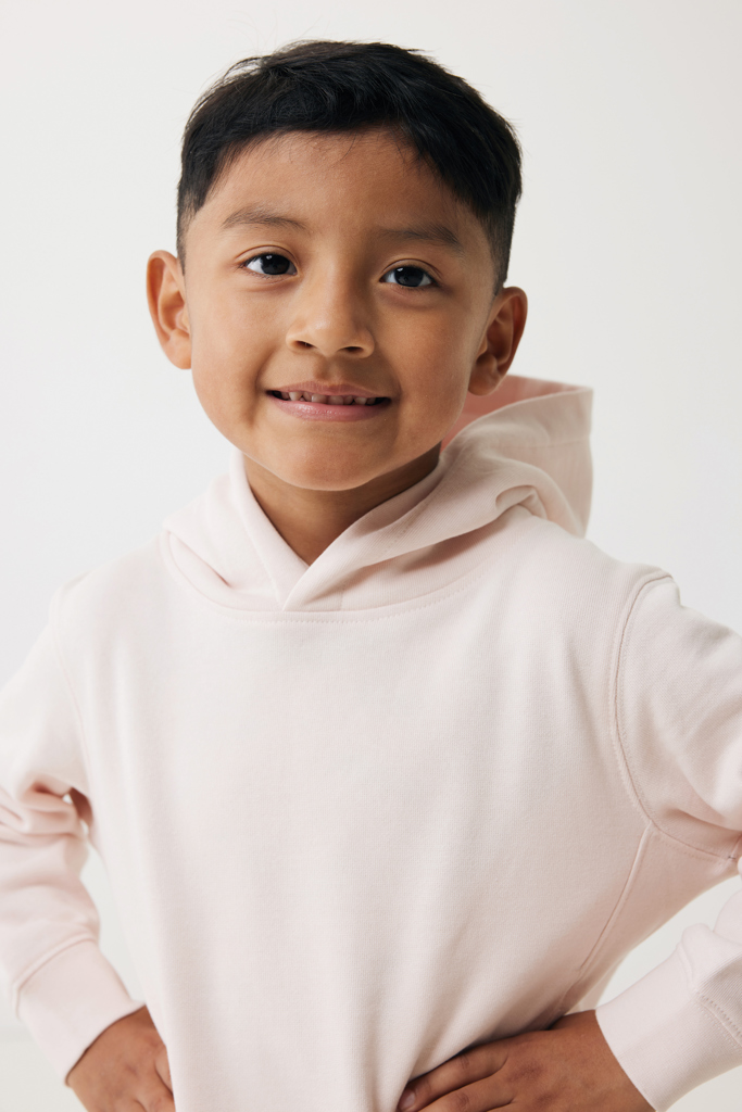 Yengo kids recycled cotton hoodie with sidepockets, cloud pi