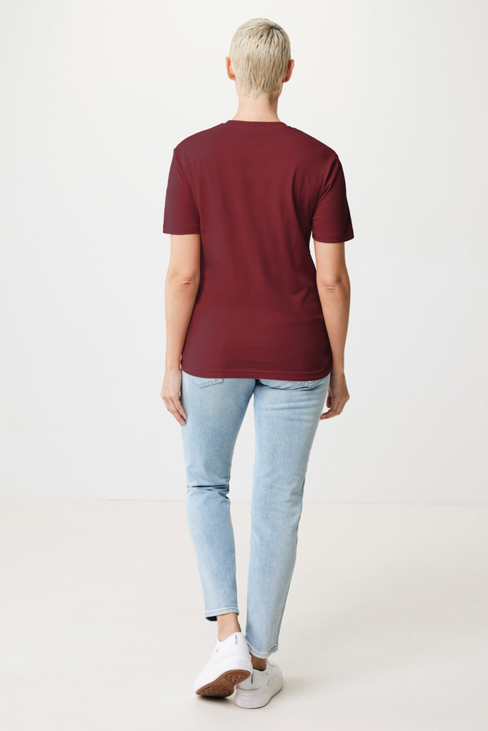 Bryce T-Shirt aus recycelter Baumwolle, burgunderrot