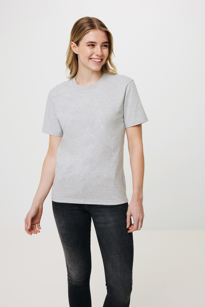 T-shirt en coton recyclé non teinté Manuel, heather grey
