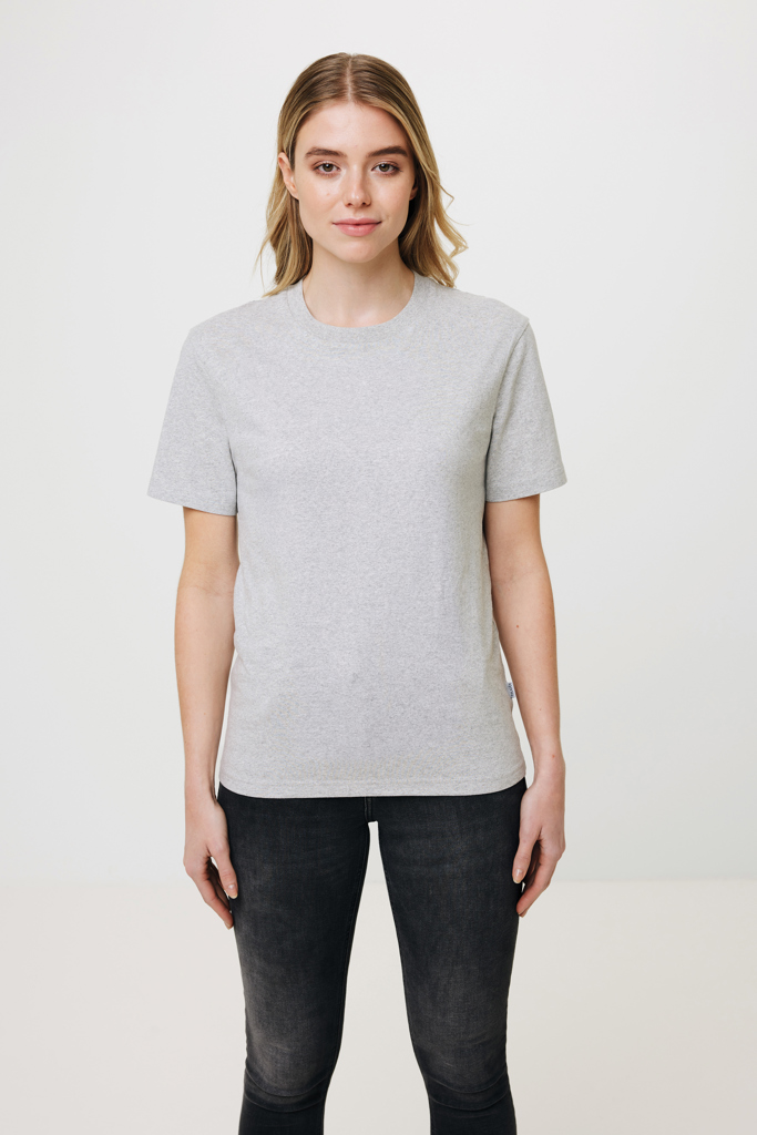 T-shirt en coton recyclé non teinté Manuel, heather grey