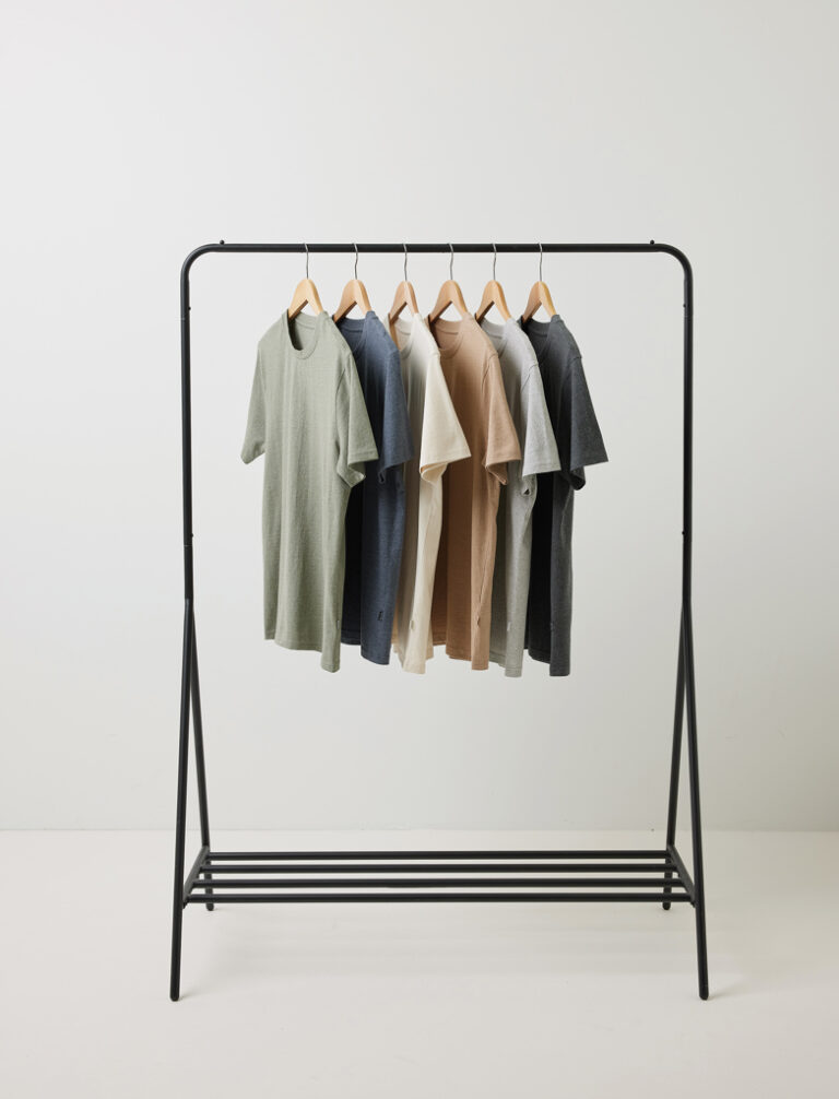 T-shirt en coton recyclé non teinté Manuel, heather grey