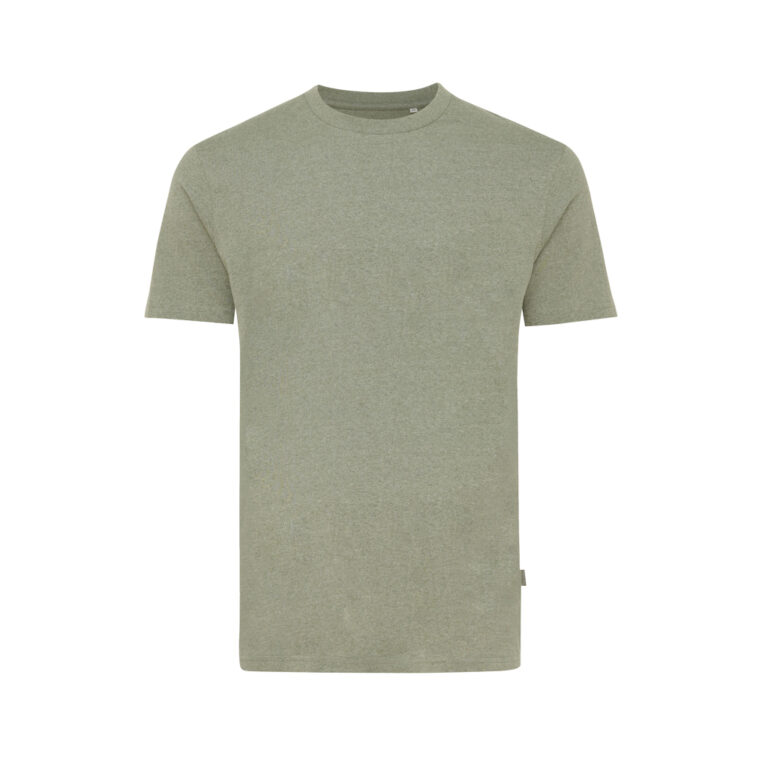 T-shirt Manuel in cotone riciclato non tinto, heather green