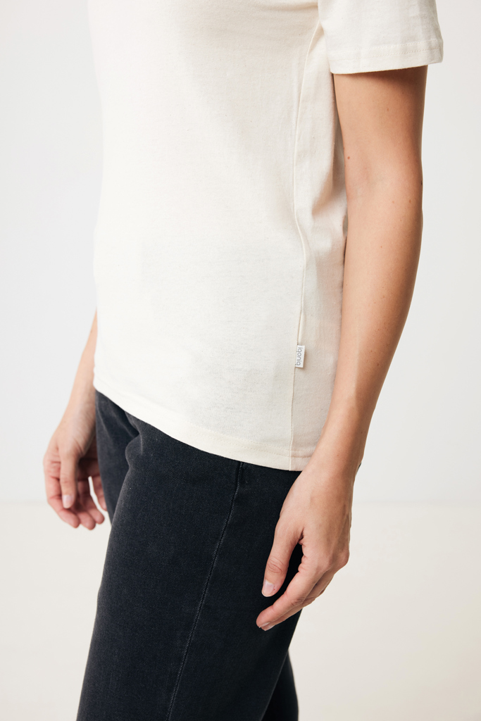 Manuel gerecycled katoen t-shirt ongeverfd, natural raw