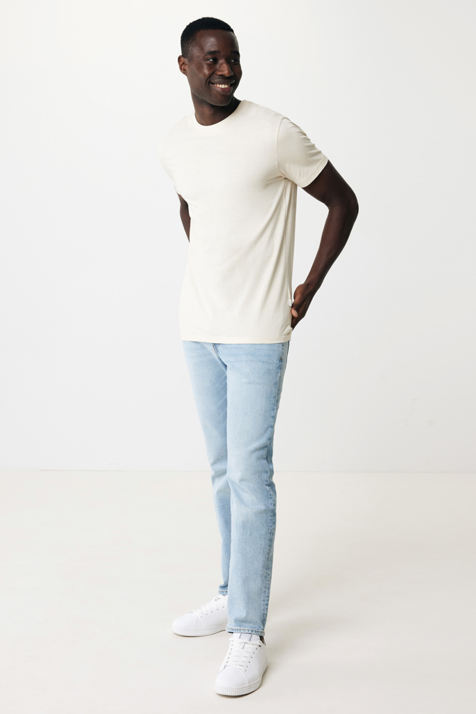 Manuel gerecycled katoen t-shirt ongeverfd, natural raw