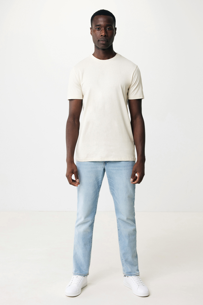 Manuel gerecycled katoen t-shirt ongeverfd, natural raw