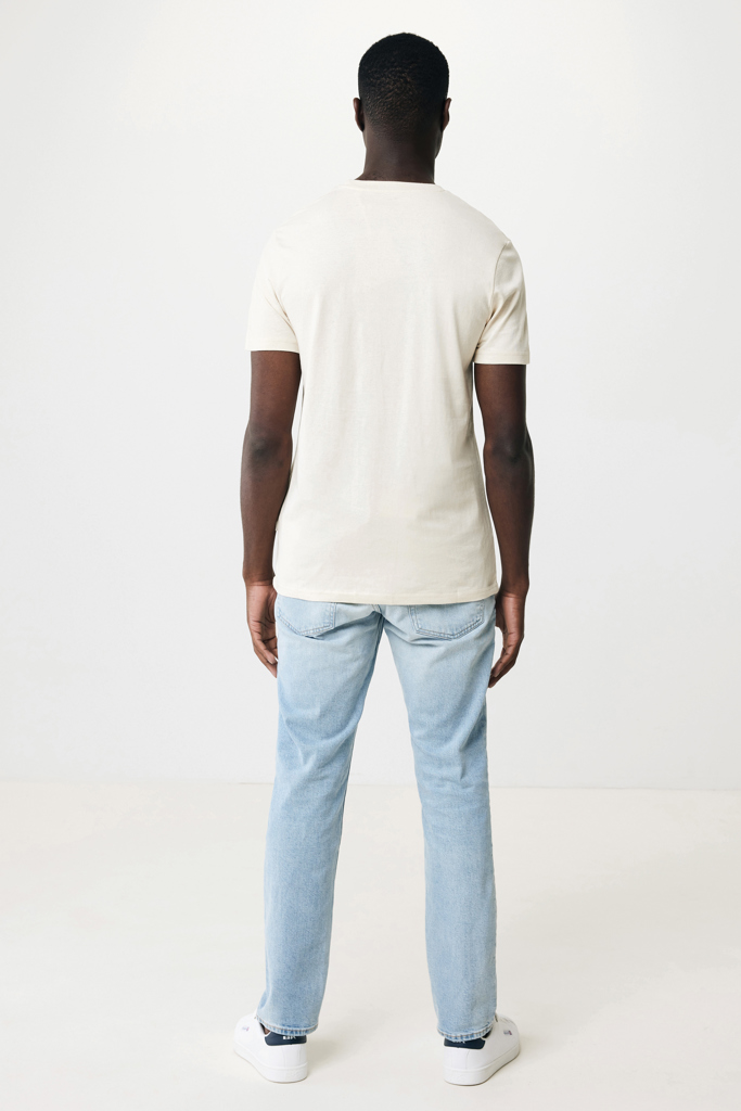 Manuel gerecycled katoen t-shirt ongeverfd, natural raw