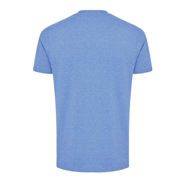 Manuel gerecycled katoen t-shirt ongeverfd, heather blue