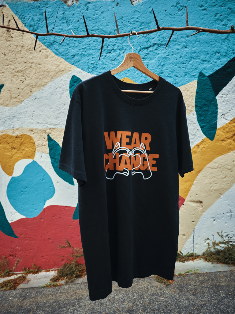 Kakadu relaxed gerecycled katoen t-shirt, donkerblauw