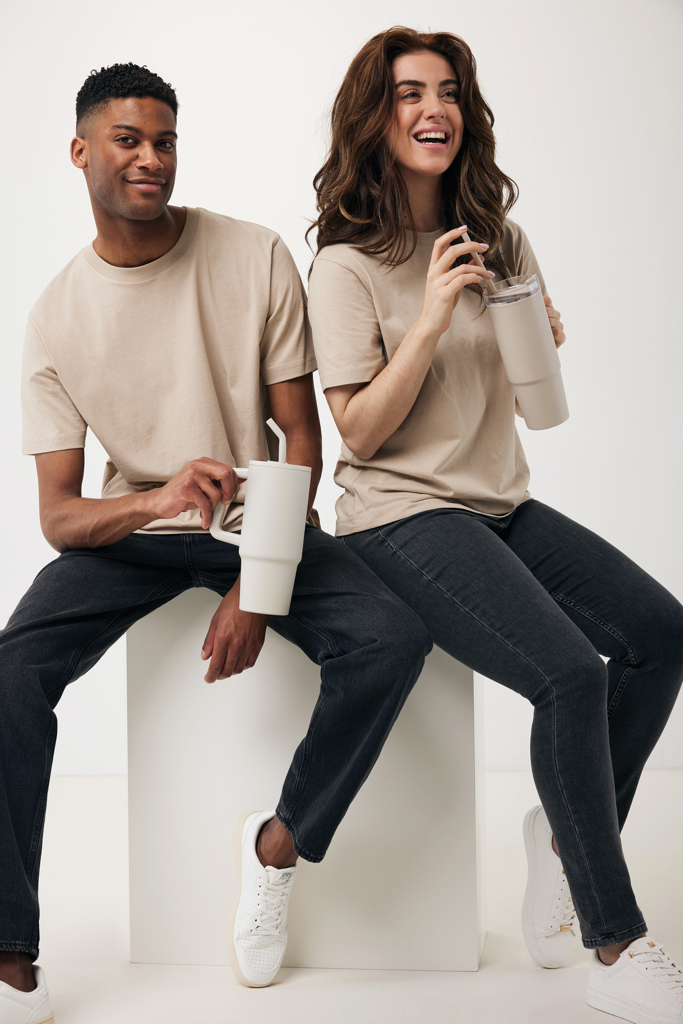 Kakadu relaxed T-Shirt aus recycelter Baumwolle, desert